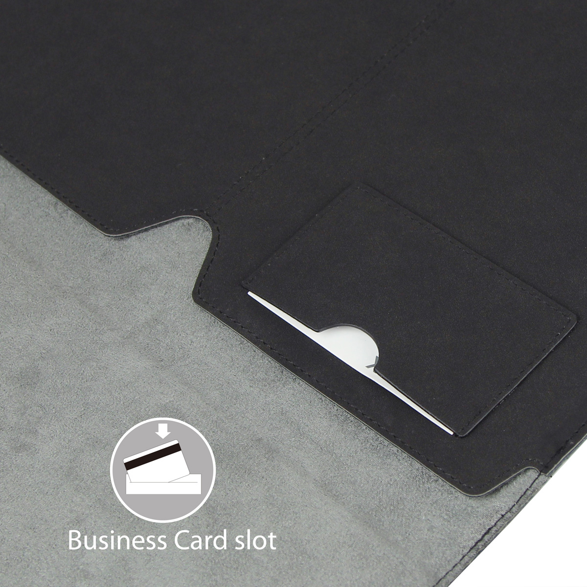 Slim Apple Laptop Computer Tablet Case, PU Leather Cover Carrying Bag with Magnetic Closure and Card Holder for MacBook